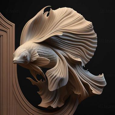 3D model Betta imbellis (STL)